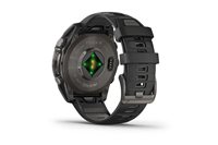 Smartwatch Garmin fēnix® 8 - 47 mm, AMOLED Sapphire, Titanio, Carbon Gray DLC con cinturino in silicone Black/pebble grey in Policarbonato 010-02904-21 - 010-02904-21